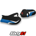 Suzuki Gsxr 1000 2009-2013 2014 2015 2016 Seat Cover Tappezzeria White Blue Blk