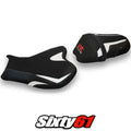 Suzuki Gsxr 1000 2009-2013 2014 2015 2016 Seat Cover Tappezzeria White Black