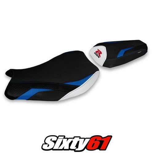 Suzuki Gsxr 1000 2017-2019 2020 2021 2022 2023 Seat Cover Tappezzeria Blue White