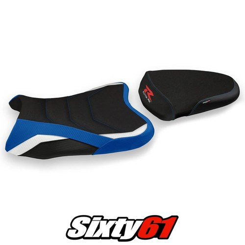 Suzuki Gsxr 600 750 2008 2009 2010 Seat Cover Tappezzeria Ultragrip Blue White