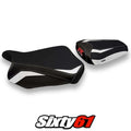 Suzuki Gsxr 600 750 2011-2024 2025 2026 Seat Cover Tappezzeria Tpz White Black