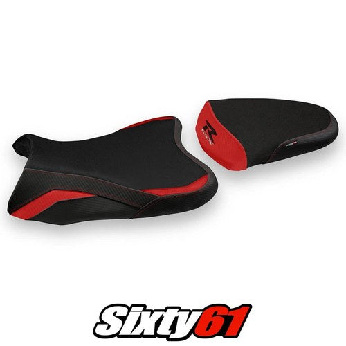 Suzuki Gsxr 600 750 2008 2009 2010 Seat Cover Tappezzeria Red Black 08 09 10