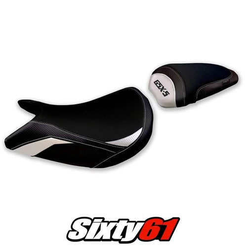 Suzuki Gsxs 1000 2015-2017 2018 2019 2020 Seat Cover Tappezzeria Comfort White