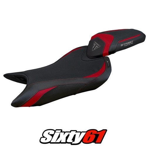 Triumph Street Triple 765 2023 2024 2025 Seat Cover Tappezzeria Bordeaux Black