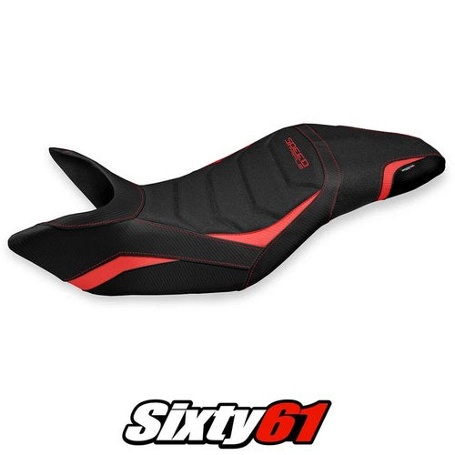 Triumph Speed Triple 2011-2013 2014 2015 Seat Cover Tappezzeria Ultragrip Red