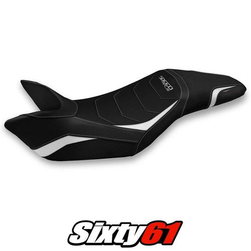 Triumph Speed Triple 2011-2013 2014 2015 Seat Cover Tappezzeria Comfort White