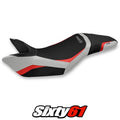 Triumph Speed Triple 2011 2012 2013 2014 2015 Seat Cover Tappezzeria Silver Red