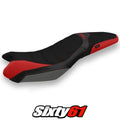Triumph Street Triple 675 2013-2016 Seat Cover Tappezzeria Ultragrip Red Grey