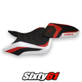 Triumph Speed Triple 2016-2020 2021 Seat Cover Tappezzeria Ultragrip Red White