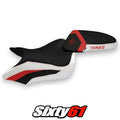 Triumph Speed Triple 2016-2020 2021 Seat Cover Tappezzeria Comfort Red White