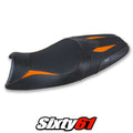 Triumph Speed Triple 2005-2008 2009 2010 Seat Cover Tappezzeria Orange Black