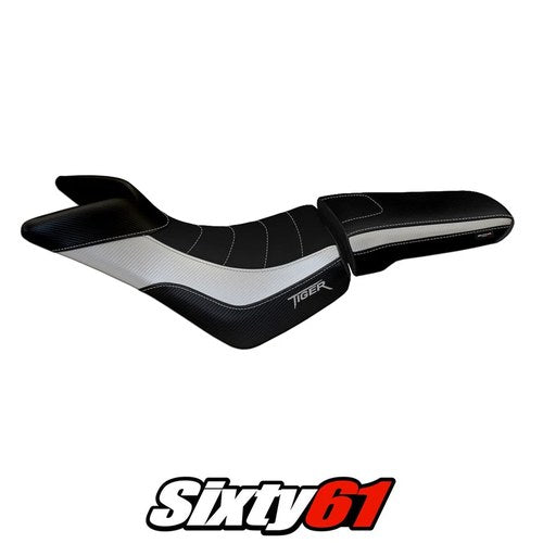 Triumph Tiger 800 800XC 2010-2018 2019 2020 Seat Cover Tappezzeria Comfort Silvr