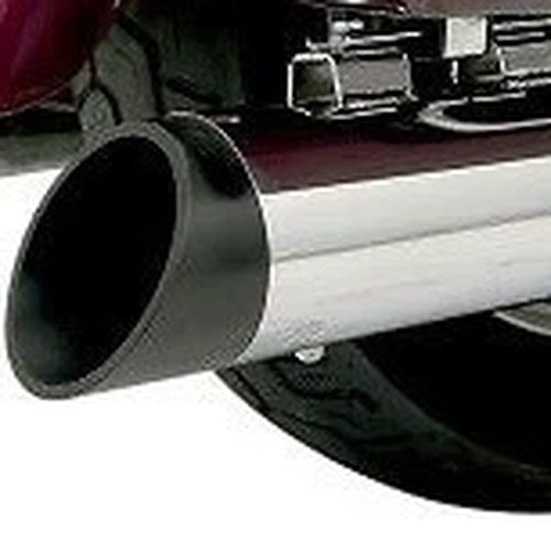 Bassani 4" Quick Change Series Black Slash Cut End Cap (Sold Each)