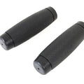 V-Twin 28-0872 Black Tourist Trophy Rubber Hand Grip Set