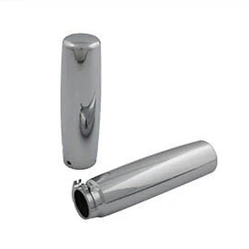 V-Twin 28-0581 Chrome Smoothie Style Hand Grip Set for Harley Cable Op