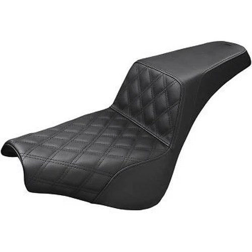 Saddlemen Black Lattice Stitch Step-Up Seat for 18-20 Harley Street Bob