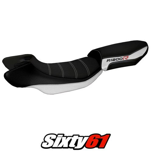 BMW R1200R 2015 2016 2017 2018 Seat Cover Tappezzeria Comfort White Black