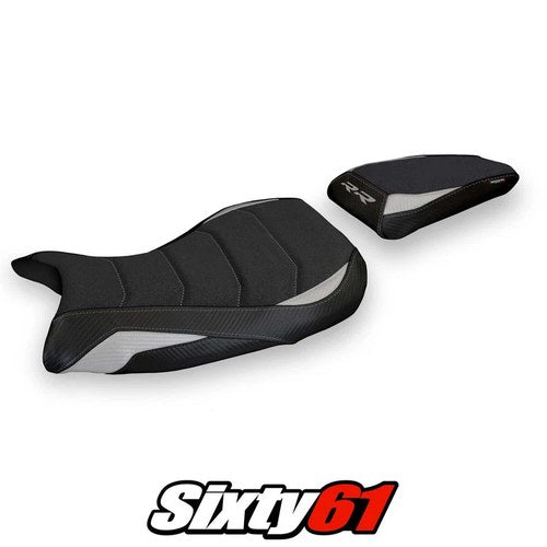 BMW S1000RR M Sport 2019-2024 2025 2026 Seat Cover Tappezzeria Ultragrip Silver