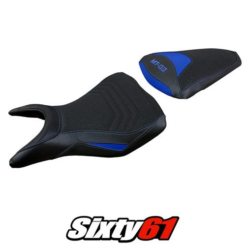 Yamaha MT 03 2020-2022 2023 2024 Seat Cover Tappezzeria Ultragrip Blue Black