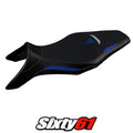 Yamaha MT 09 FZ09 2013-2018 2019 2020 Seat Cover Tappezzeria Comfort Blue Silver