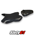 Yamaha Yzf R1 2007 2008 Seat Cover Tappezzeria Comfort Silver Black 07 08