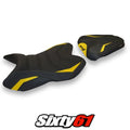 Yamaha Yzf R1 2007 2008 Seat Cover Tappezzeria Ultragrip Yellow Black 07 08