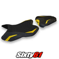 Yamaha Yzf R1 2007 2008 Seat Cover Tappezzeria Yellow Black 07 08
