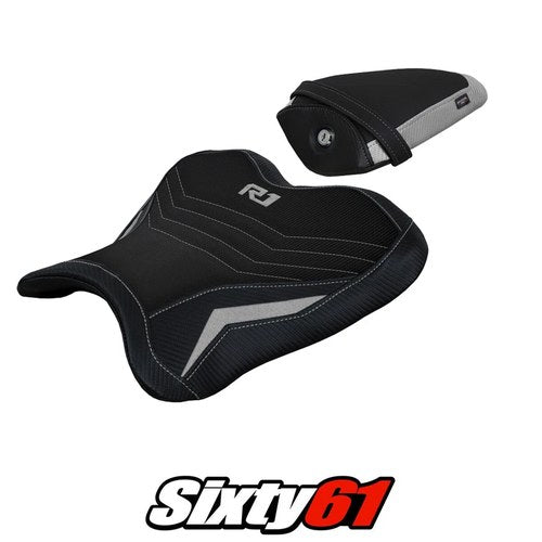 Yamaha Yzf R1 2015-2023 2024 2025 2026 Seat Cover Tappezzeria Comfort Silver