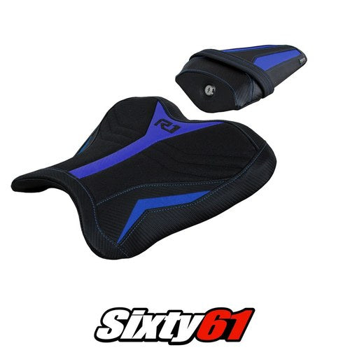 Yamaha Yzf R1 2015-2023 2024 2025 2026 Seat Cover Tappezzeria Ultragrip Blue