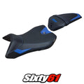 Yamaha Yzf R125 2016 2017 2018 Seat Cover Tappezzeria Ultragrip Blue Black