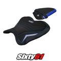 Yamaha Yzf R1M 2015-2024 2025 2026 Seat Cover Tappezzeria Comfort Blue Silver