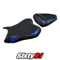 Yamaha Yzf R6 2006 2007 Seat Cover Tappezzeria Blue Black 06 07