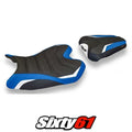 Yamaha Yzf R6 2008-2014 2015 2016 Seat Cover Tappezzeria Ultragrip Blue White SE