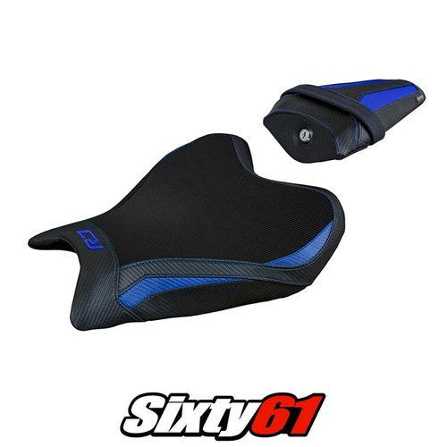 Yamaha Yzf R7 2021 2022 2023 2024 2025 Seat Cover Tappezzeria Blue Black