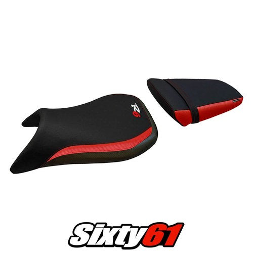 Yamaha Yzf R6 1999 2000 2001 2002 Seat Cover Tappezzeria Red Black
