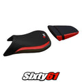 Yamaha Yzf R6 1999 2000 2001 2002 Seat Cover Tappezzeria Red Black