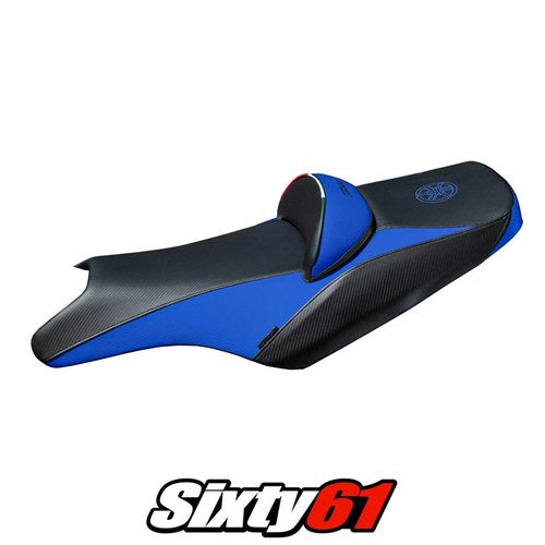 Yamaha T-Max 2008-2012 2013 2014 2015 2016 Seat Cover Tappezzeria Blue Black