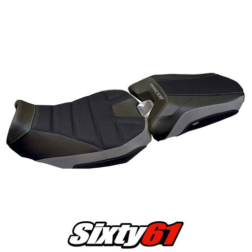 Yamaha Tracer 900 2018 2019 2020 Seat Cover Tappezzeria Ultragrip Grey Black