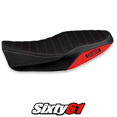 Yamaha Xsr 700 2016 2017 2018 2019 2020 Seat Cover Tappezzeria Comfort Red White