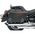 Saddlemen X021-05-0416 Orange Flame Large Highwayman Tattoo Saddlebags