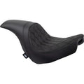 Drag Specialties 0802-1517 Double Diamond Stitch Predator Seat FLSB/FXLR 18-23