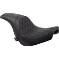 Drag Specialties 0802-1518 Double Diamond Stitch Predator Seat FLSB/FXLR 18-23