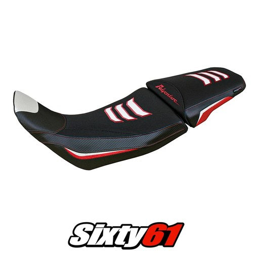 Honda Africa Twin 1100 Adv Sport 2020-2025 Seat Cover Tappezzeria White Red SE