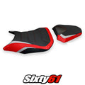 Honda CB500F 2016-2021 2022 2023 Seat Cover Tappezzeria Ultragrip Red Silver