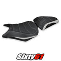 Honda CB500F 2012 2013 2014 2015 Seat Cover Tappezzeria Ultragrip Silver Black