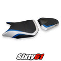 Honda CB500F 2016-2020 2021 2022 2023 Seat Cover Tappezzeria Comfort White Blue