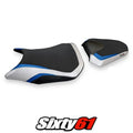 Honda CB500F 2016-2020 2021 2022 2023 Seat Cover Tappezzeria White Blue