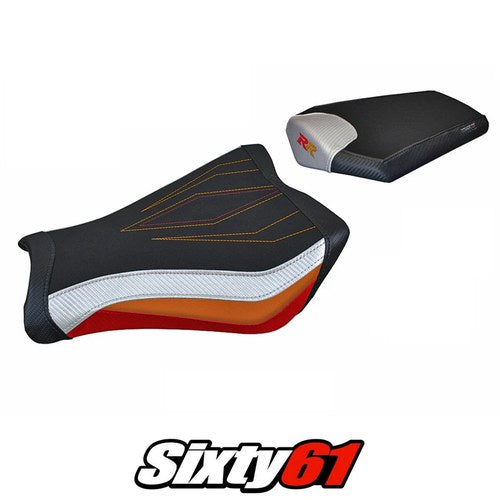 Honda CBR1000RR 2008-2015 2016 Seat Cover Tappezzeria Comfort Orange White Red