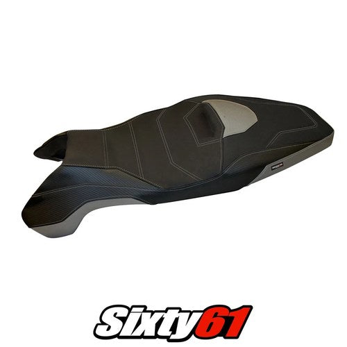 Honda X-ADV 750 2017 2018 2019 2020 Seat Cover Tappezzeria Ultragrip Silver Blk