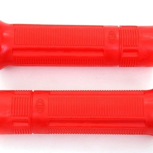 V-Twin 28-0957 Red Beck Plastic Hand Grip Set for Early Harley